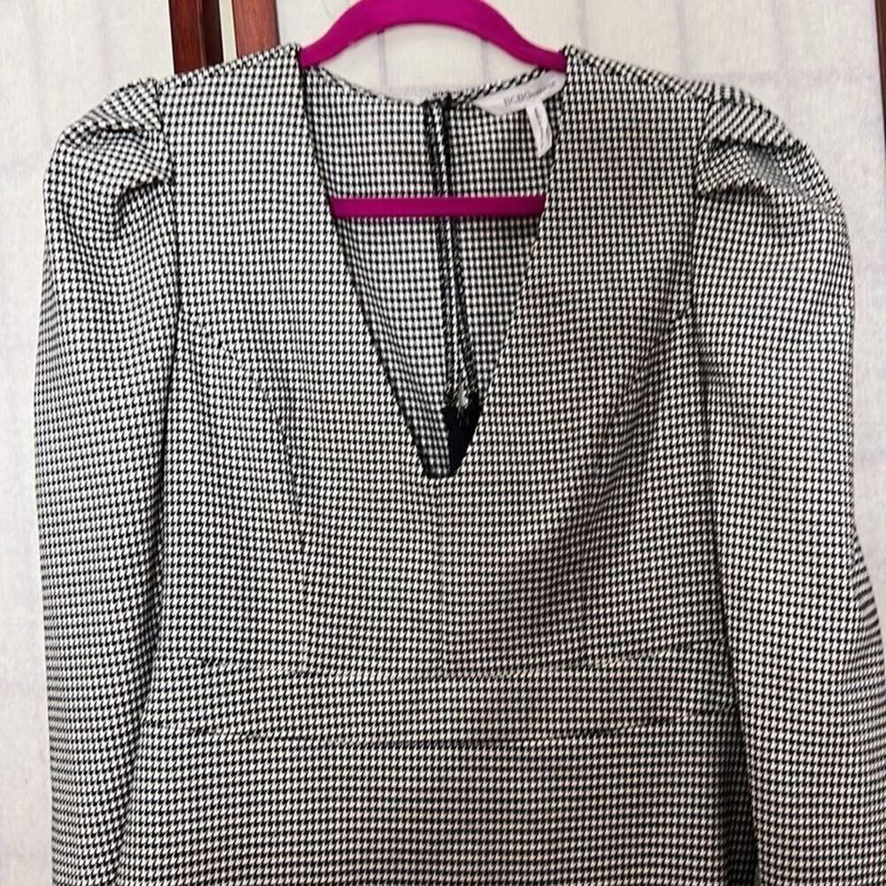 NWT BCBGeneration HOUNDSTOOTH MINI DRESS SIZE S - Picture 4 of 5